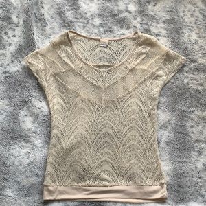 Daytrip lace shirt - off white - size medium